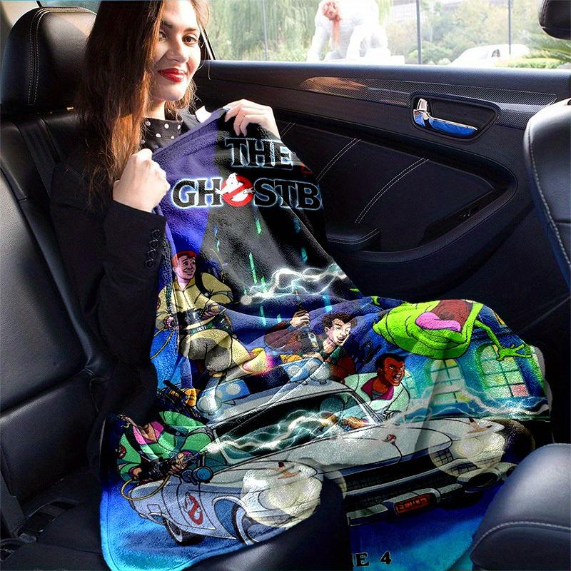 1pc, The Real Ghostbusters Ecto-1 Car Blanket, Perfect for Home Decor, Couch Cover, Outdoor Use, Travel, Camping, Car Blanket, Beach Towel, Office Nap