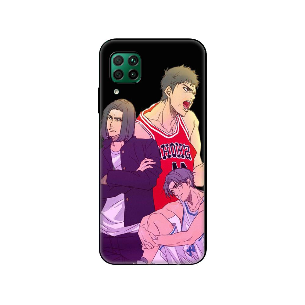 Black Tpu Case For Huawei P30 Lite P30 Pro P40 Case For Huawei P40 LITE E P Smart 2020 Case Cover Slam Dunk