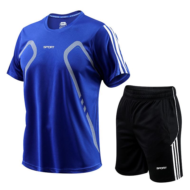 Herr Snabbtorkande Lös Passform Kortärmad Löpar T-shirt - Plus Size Casual Sportkläder