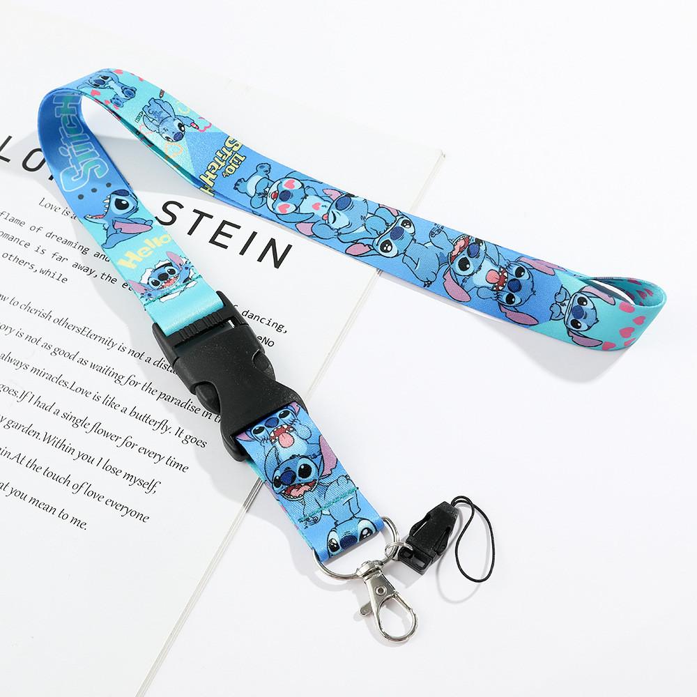 Adorable Stitch Cartoon Lanyard Cute Silicone Strap For Phones And Cameras