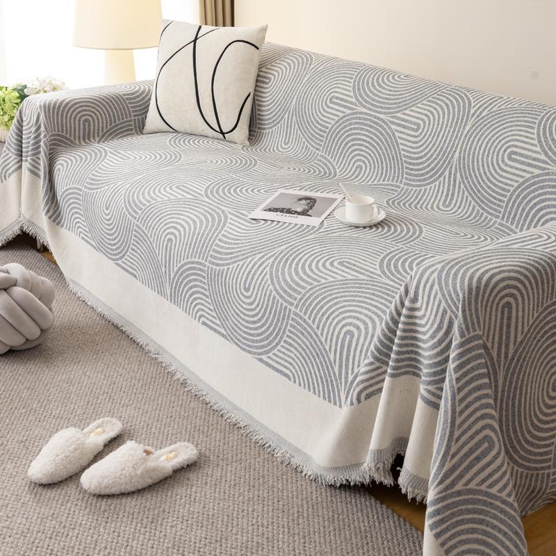Sofa Towel All-season Universal Cover Cloth with Full Cover and Double-sided Use, Chenille Universal Cover, Anti Cat Paw Sofa Mat