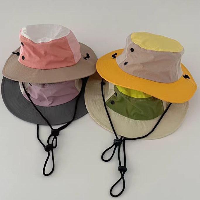 Candy Color Custom Lightweight Quick-drying Fisherman Hat  Blank Sun protection Boonie Outdoor Fishing Hat