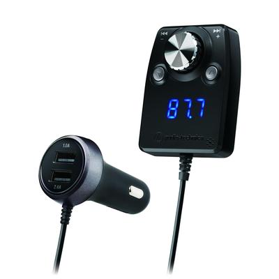 Nadajnik FM Bluetooth MIC BK z osobnym audio do smartfona i tabletu 141 DC Zawiera czarny, funkcja głośnomówiąca Audio-Technica AT-FMR5BT, Korpus,