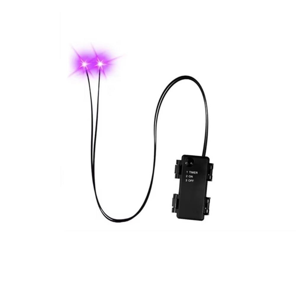 

NEW Halloween Led Glowing Eyes Timed Waterproof LED Light String Light Up Skeleton Eyes Decoration Light Strip Horror DIY Eyes фиолетовый