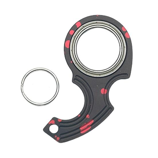 

Металлический спиннер игрушка-фиджет снятие стресса и беспокойства тренировка гибкости пальцев декомпрессия волчок игрушка для детей подростков взрослых подарок на день рождения чёрный