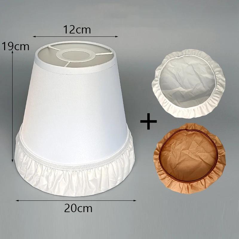 White/Beige Chandelier Lamp Shade  E27 Lampshade Ceiling Lamp Cover Shade + Lens Hood Pendant Light Cover Replacement
