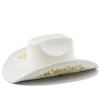 Western Style Embroidered Wide Brim Hat Outdoor Travel Jazz Hat