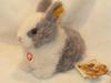 Steiff Alpaca Dwarf Rabbit "DORMILI 18cm" Gray/White
