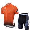 Mens Cycling Jersey Shorts Set Breathable Bike Apparel Road Outdoor Sports