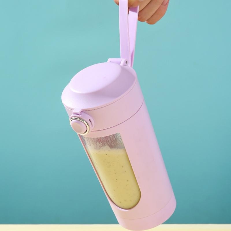 700ml Smoothie Blender Portable USB Rechargeable Juicer with High Speed Motor Mixing Cup for Protein Shakes and Juices
