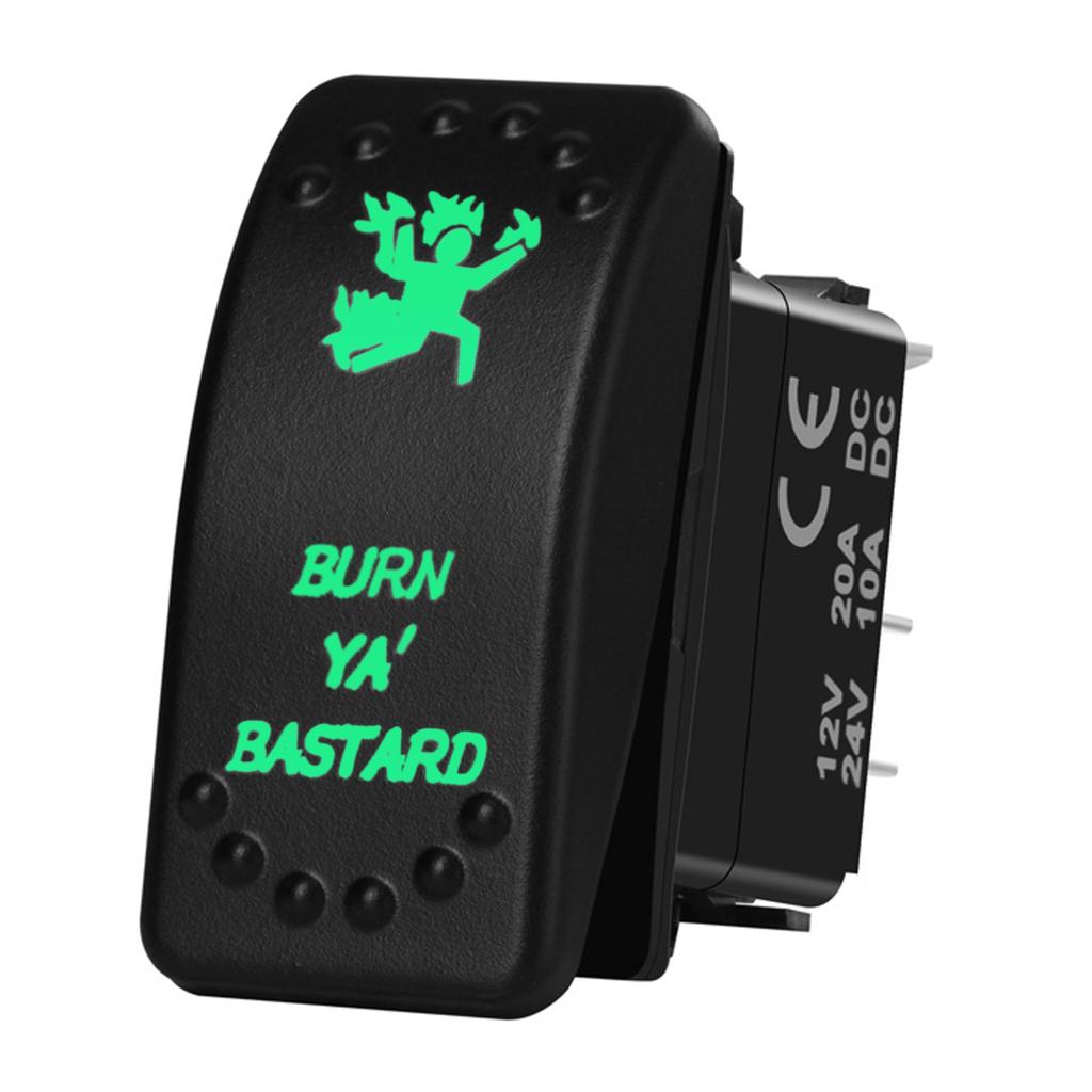 12V 20A Boat Car Rocker Switch ON OFF / ON OFF ON Toggle Switch Green Led Bar Anchor Flood Light for ARB CARLING NARVA 4x4 Truck Switches4
