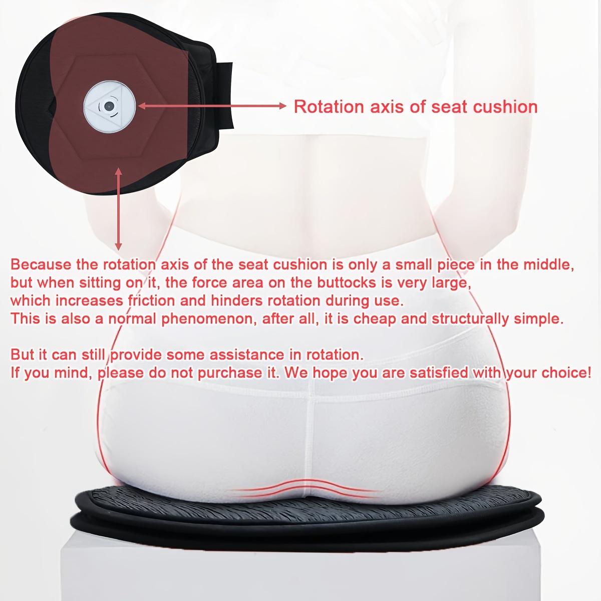 

1 шт. Подушка для сиденья с вращением на 360 градусов, Вращающаяся подушка для сиденья, наполненная губкой, Подходит для пожилых людей, беременных женщин/беременных женщин, Нескользящая 1pc brown cushion