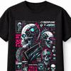 Cyberpunk Skull Android Hacker Japanese Anime Graphic Unisex TShirt