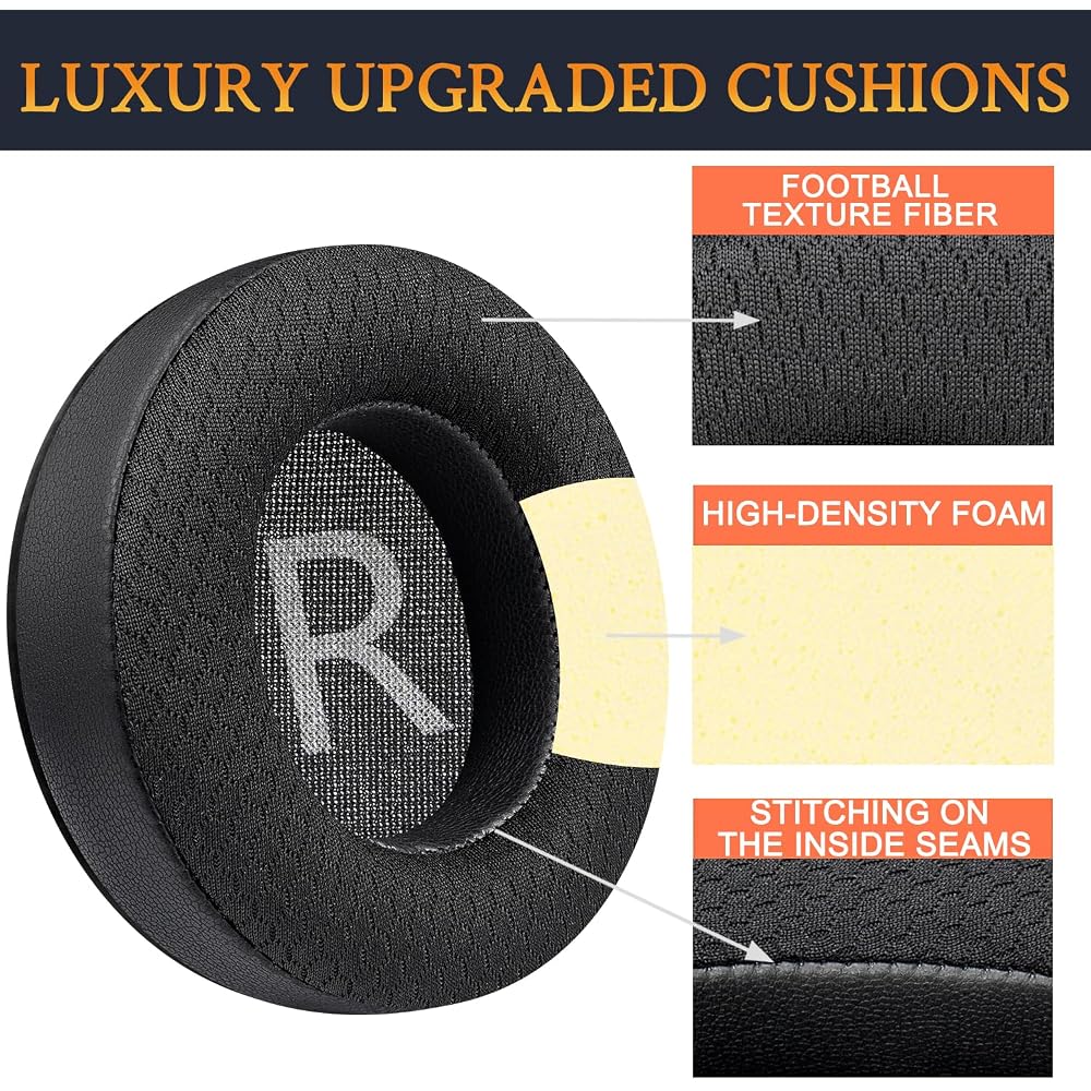 SOULWIT Earpads Ear Cushions for AKG Pro Audio K175 Compatible Replacement Pads Noise Isolation F...