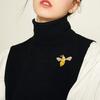 Mini Brooch Dazzling Rhinestone Inlay Bee Shape Zinc Alloy Pin Suits Coats Sweaters Scarves Badge Outfit Accessory