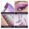 10 Colors Glitter Liquid Eyeshadow Chameleon Metallic Eyeshadow Longer-Lasting Holographic Eye Looks
