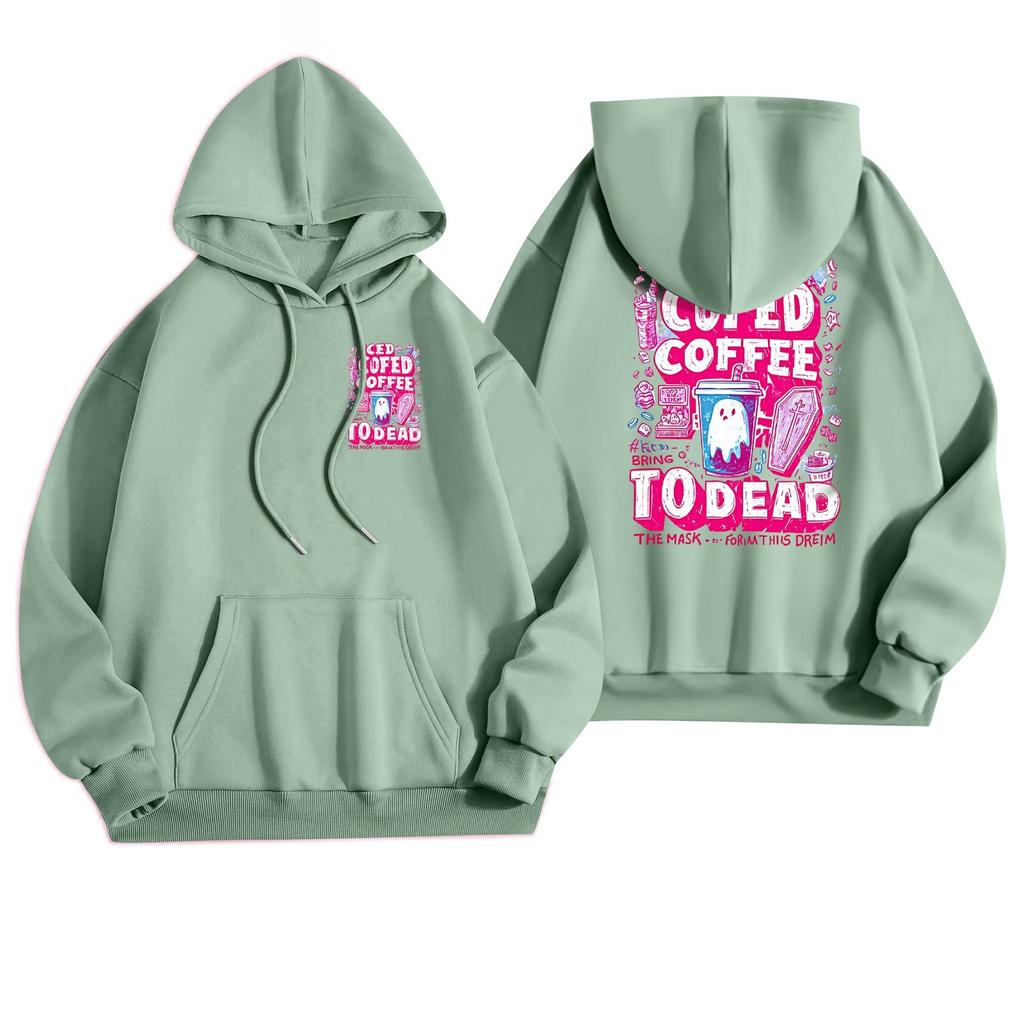 Women's Casual Fashion Halloween Printed Leisure Hooded Sweatshirt With Pockets