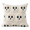 Skeletont Pillow Cover Soft Plush Cushion Case Warm Plush Throw Pillowcase  Halloween
