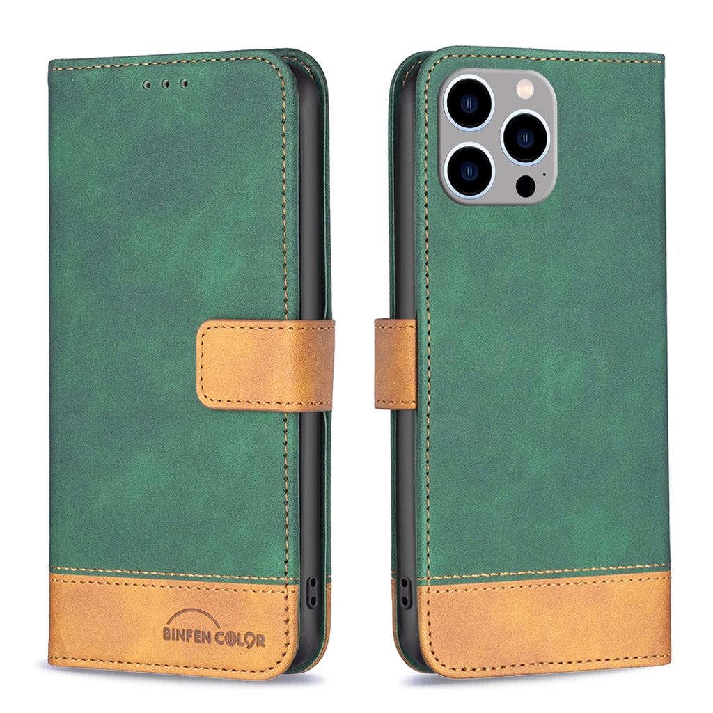 Custodia Portafoglio In Pelle PU Per IPhone 11 | Con 3 Slot Carte E Tasca Contanti | Chiusura Magnetica, Supporto Video | Colore Blu/verde - 3