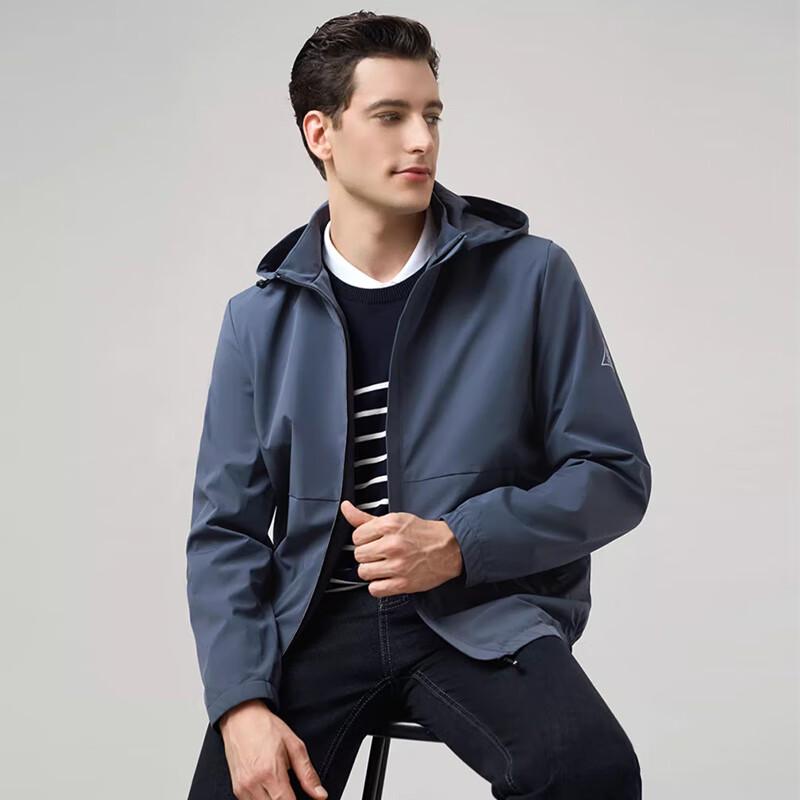 

Мужская повседневная рабочая куртка со съемным капюшоном L