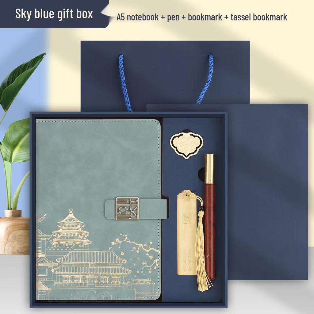 Custom Chinese Style Notebook Gift Set: Personalized Business Diary with Logo