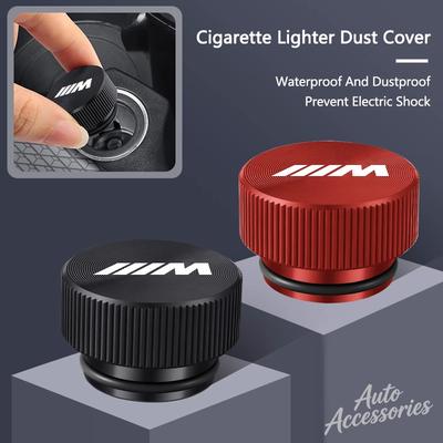 Car Cigarette Lighter Dust Cover Decorative Protection Cover For M Power M1 M2 M3 M5 X1 X3 X5 X6 E46 E39 E36 E60 Accessories