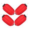4Pcs Traditional Japanese Lanterns Silk Fabric Waterproof Foldable Hanging Light Fixture for Wedding Party Sushi Bar Outdoor