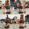 Light Up Pumpkin Man Tabletop Statue Resin LED Pumpkin Head Light  Halloween Party