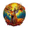 Irregular Animal Wooden Jigsaw Puzzle - Christmas Reindeer Toy