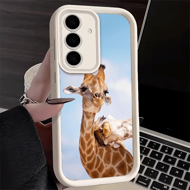 Phone Case for Samsung Galaxy S26 S25 Ultra S24 FE Giraffe Animal Pattern Shell S23 Plus S22 + S21 S20 5G Soft Silicone Funda