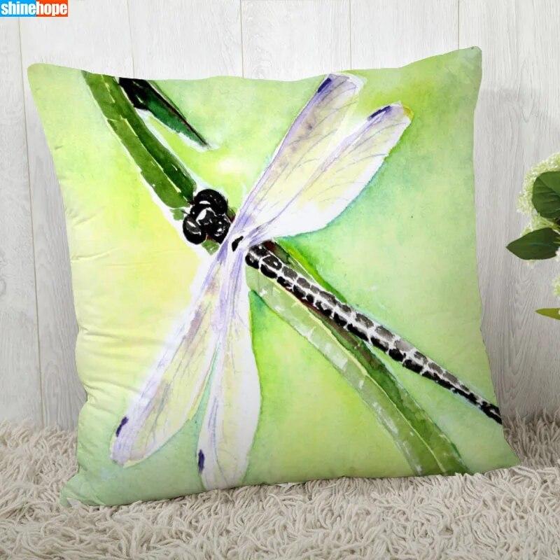 Dragonfly Pillowcase  Modern Home Living Room Decoration