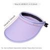 Summer Sun Hat for Women Elastic Adjustment Large Brim Empty Top Cap Trendy Ladies Tourism Vacation Leisure Sunscreen Beach Cap