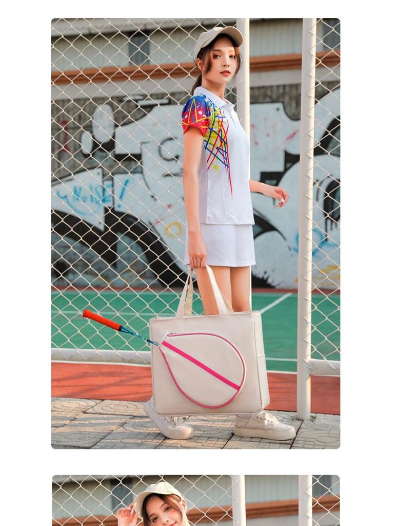 Korean Style Lightweight Single Shoulder Badminton Bag, 2-Racket Capacity, 2024 Model, Large Capacity for Tennis or Squash Gear