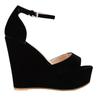 Women Sandals Sexy 12cm Peep Toe Ankle Strap Platform Wedge High Heels Sandals Party Red Wedding Dress Ladies Shoes