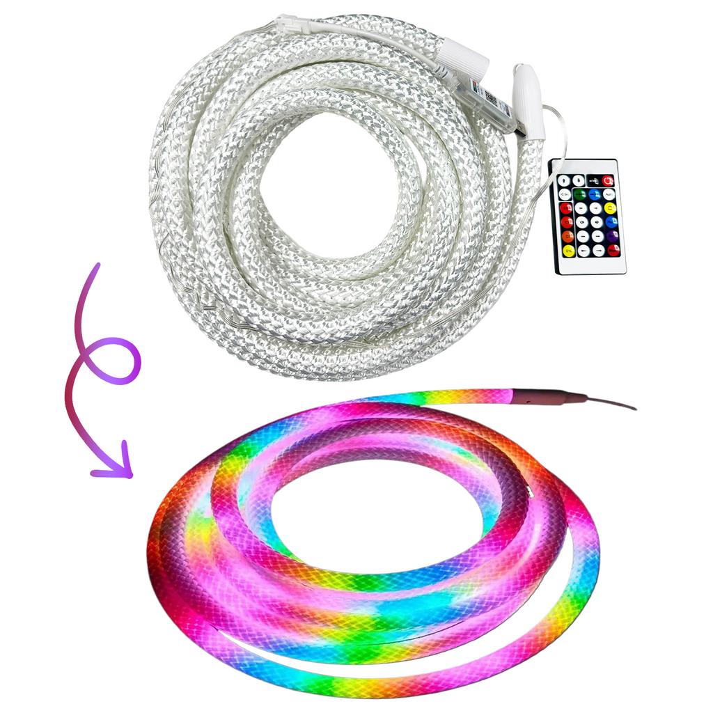 LED Neon RGB Strip USB Powered Flexible Silicone Neon Lamp IP65 Waterproof DIY Luminous Light Strips for Desktop Wall Decoration