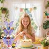 3 Tier Butterfly Cupcake Stand,Suitable for Butterfly Themes – Easy to Assemble& Reble(1Butterfly)