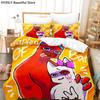 Banban Garten 3D Bettwäscheset Spiel Bettbezug Kissenbezüge Einzelbett Queen-Size King-Size Für Kinder Regenbogen Cartoon Bettbezug-Sets