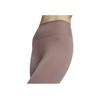 Nike One Rib Solid Color Simple Quick-Dry High-Waisted Nine-Point Tight Sports Leggings Women Leggings Smoke-Gray Purple Red FN4972-208