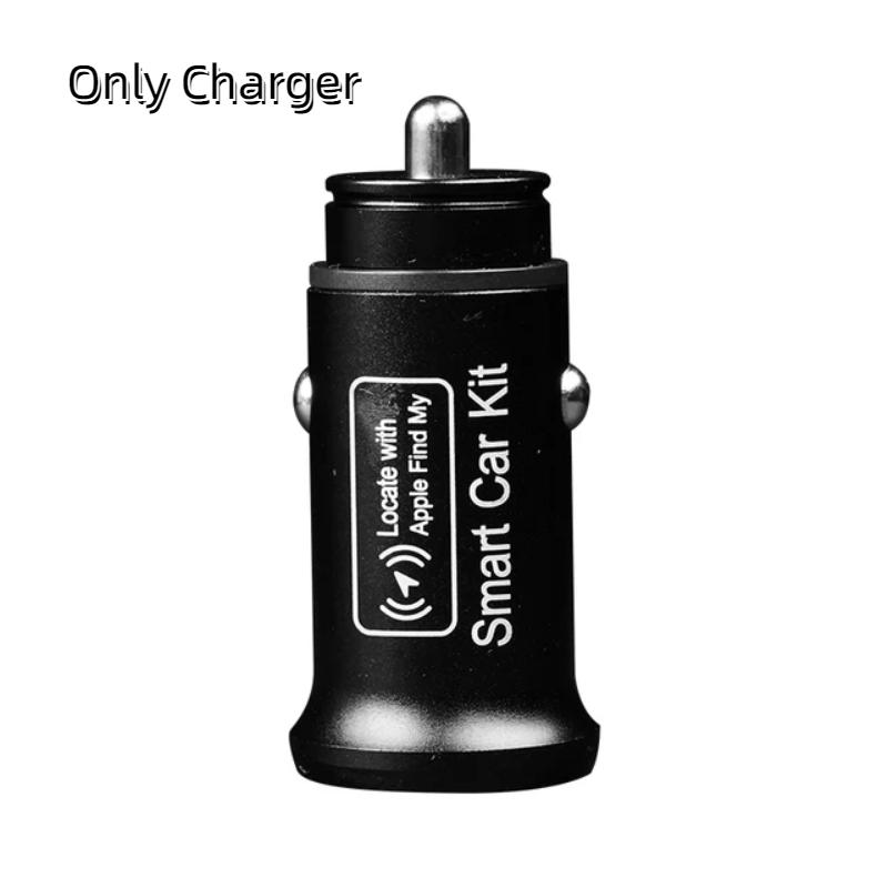 Mini rastreador e carregador de carro 2 em 1, dupla finalidade, encontre meu rastreamento em tempo real, anti-roubo e anti-perda, localizador GPS