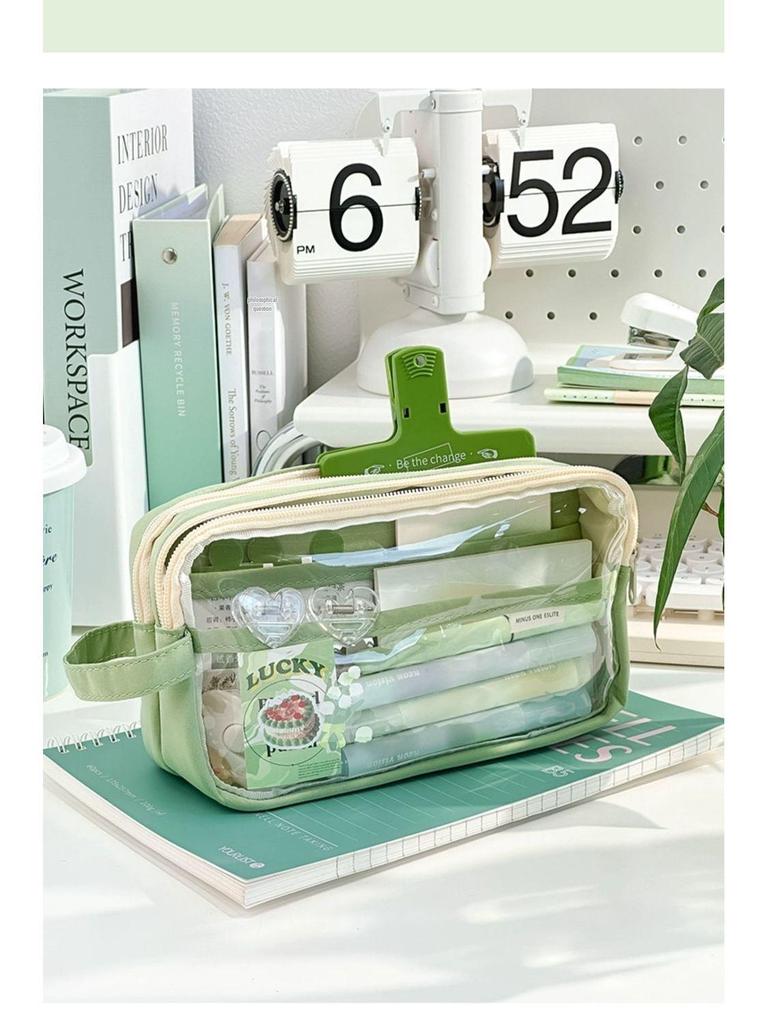 2024 Clear Ita Bag Pencil Case: High-End Korean Stationery Box for Girls