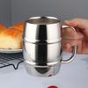 Double-Layer 304 Stainless Steel Mug: Pilsner, Milk, Coffee, Tea, or Kids' Drink with Handle