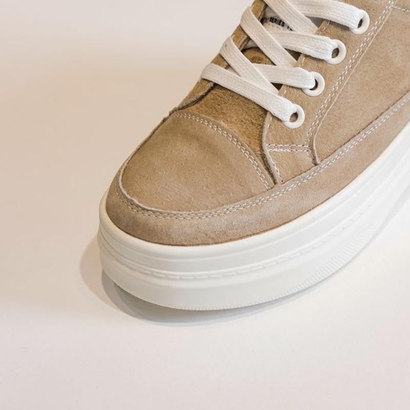 Chaussures muffin polyvalentes nouvelle collection printemps loisirs sports augmentation de la hauteur intérieure semelle épaisse cuir mat chaussures tendance
