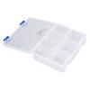 Small Parts Organizer 7 Grids Clear Storage Box PP Plastic Compartment Storage Container with