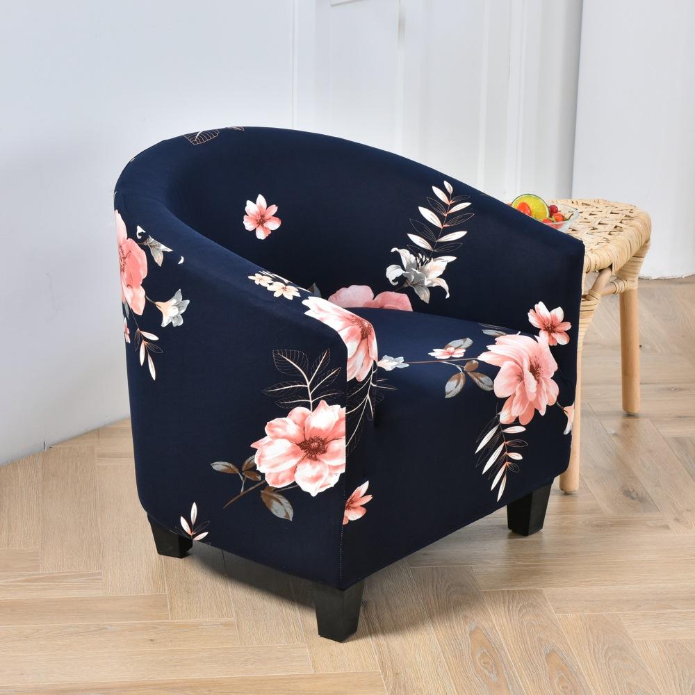 Single Club Chair Sofa Cover All-inclusive Protective Cover Semicircular Bathtub Sofa Chair Cover