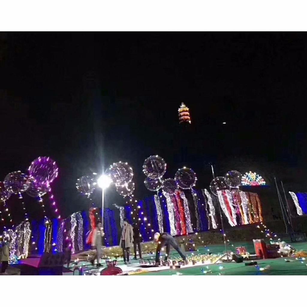 20 zoll Leuchtende Led Ballon Transparent Runde Blase Dekoration Party Hochzeit