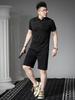 European Goods 2025 Summer New Men's Short-Sleeved Polo Shirt Trendy Brand Velvet Printed T-Shirt Lapel Casual Top for Men