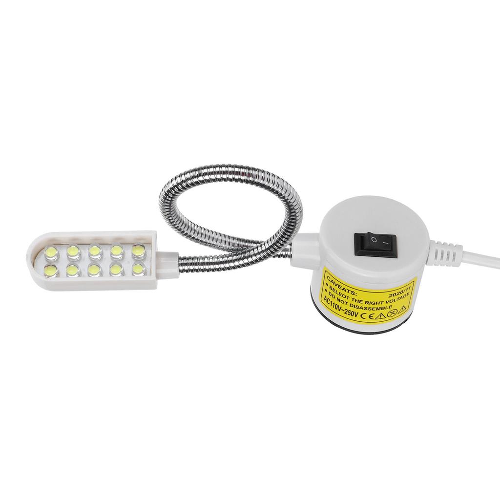 LED Sewing Machine Light with 10pcs Chips Arm Lathe Working Lamp