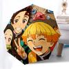 1pc Demon Slayer Characters Automatic Folding Umbrella - Compact 8-Rib Design, Durable Plastic & Iron, Lightweight for Outdoor Daily Use,  a0929182