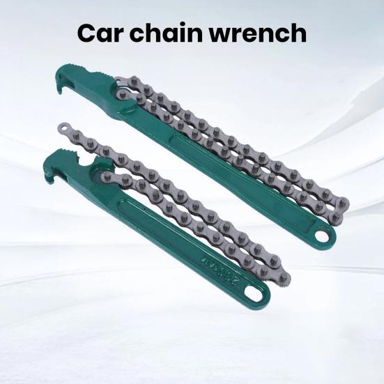 Chain Spanner Wrench Plier Remove Tool with Ergonomic Handle High Strength Adjustable Widely Used Chain Wrench Car Repair Tool