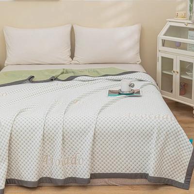 Neu Drei-Schicht Gestrickte Baumwolle Sommer Quilt Handtuch Decke Maschine Waschbar